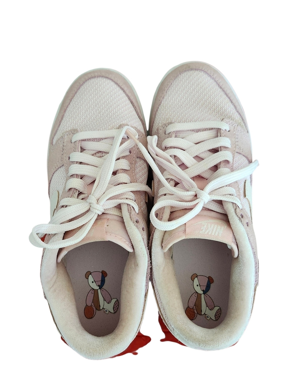 Nike Women's Suede Pink Teddy Bear Edition Low Dunks Size 7.5 - Picture 9 of 16